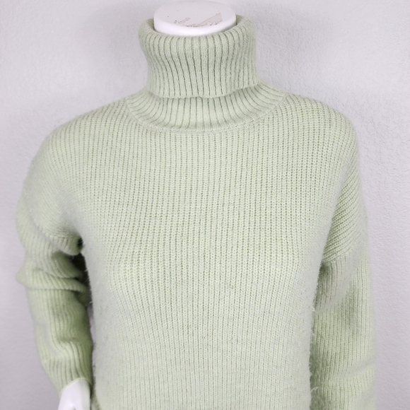 Fore Lime Turtleneck Oversized Sweater Size M - Picture 4 of 13